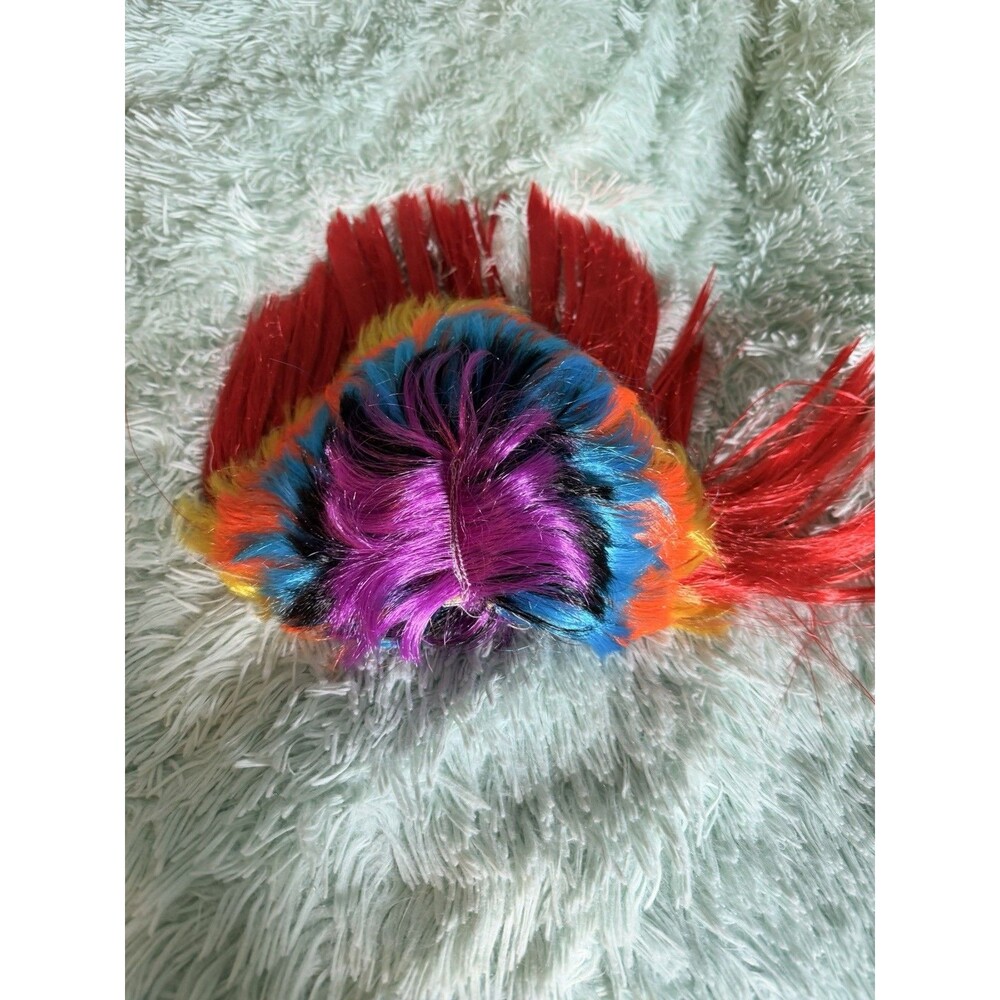 MEN WOMEN RAINBOW MOHAWK WIG HALLOWEEN COSTUME BRIGHT! ONE SIZE FITS MOST